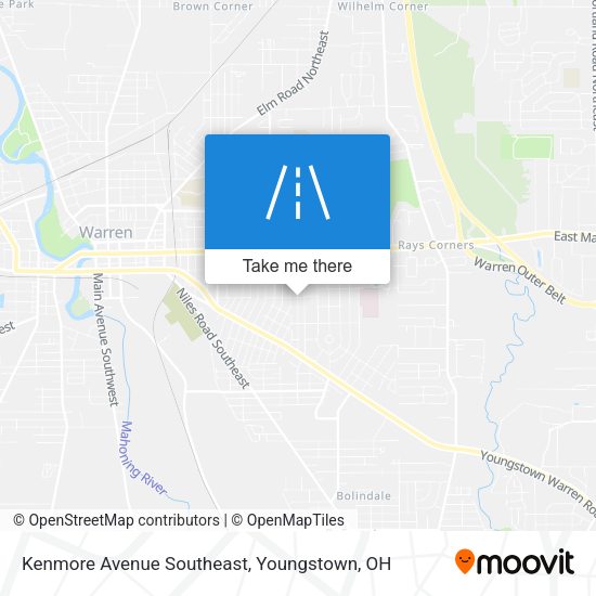 Kenmore Avenue Southeast map