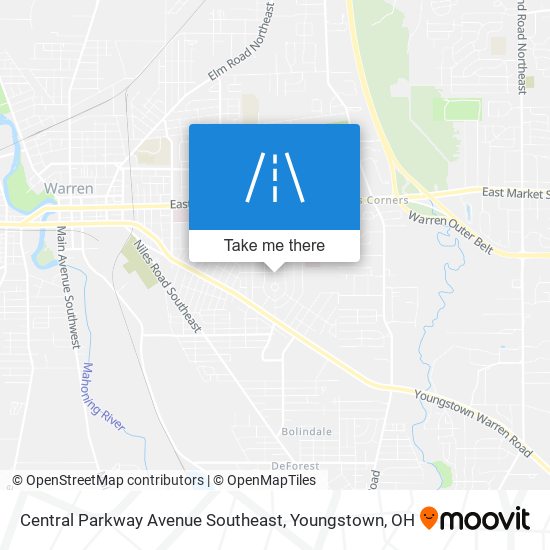 Central Parkway Avenue Southeast map