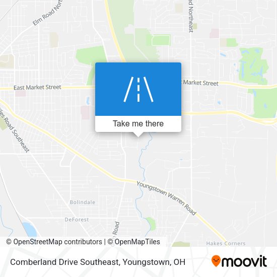 Mapa de Comberland Drive Southeast