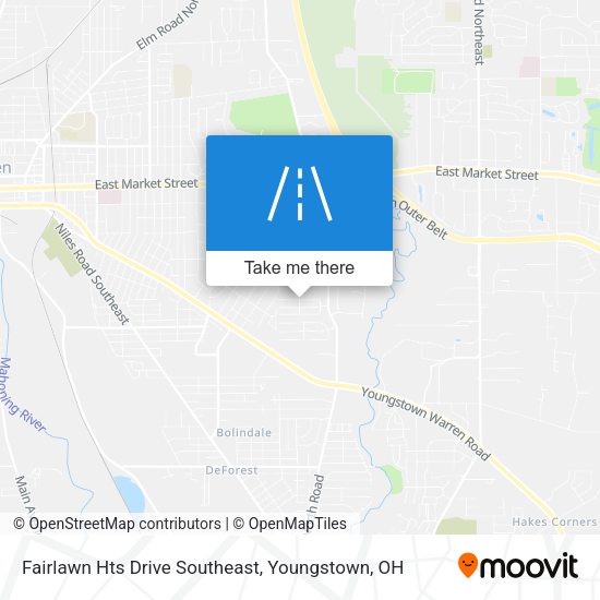 Fairlawn Hts Drive Southeast map
