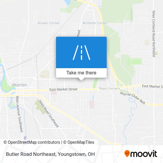 Mapa de Butler Road Northeast
