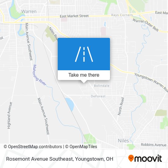 Mapa de Rosemont Avenue Southeast
