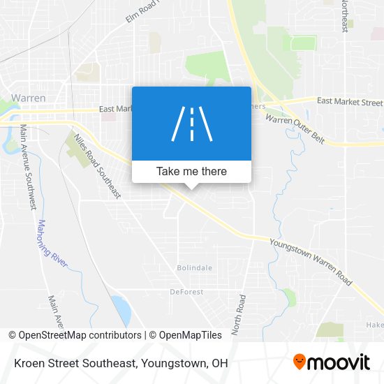 Mapa de Kroen Street Southeast