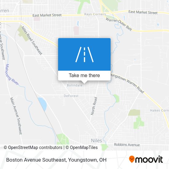 Boston Avenue Southeast map