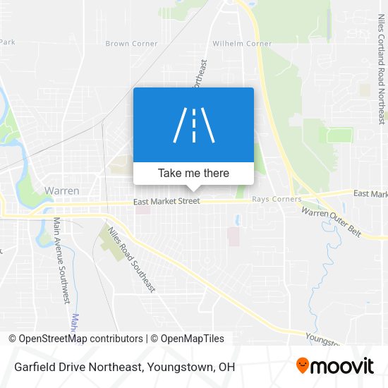 Mapa de Garfield Drive Northeast