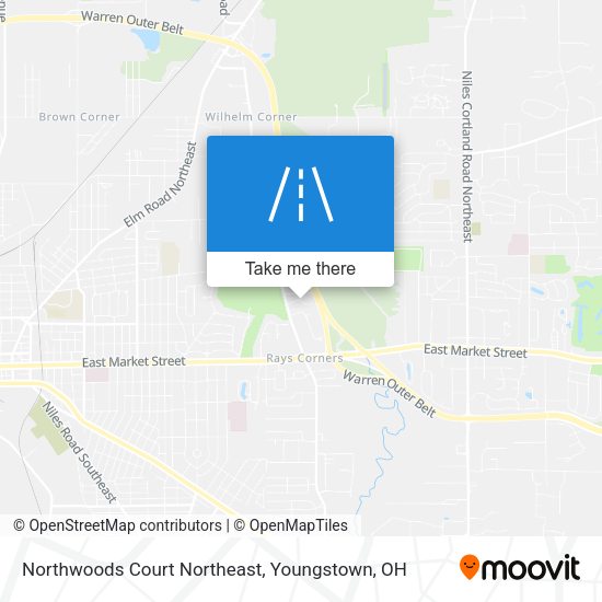 Northwoods Court Northeast map