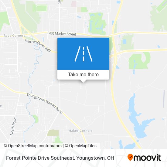 Forest Pointe Drive Southeast map