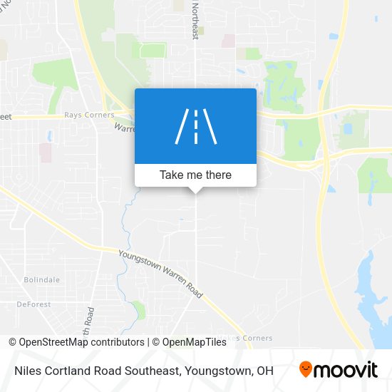 Niles Cortland Road Southeast map