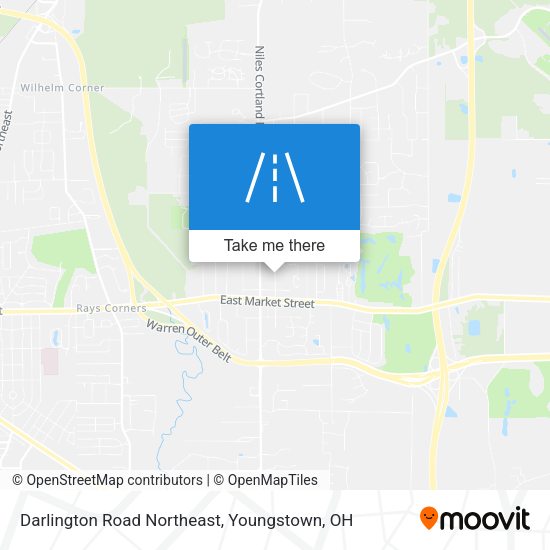 Darlington Road Northeast map