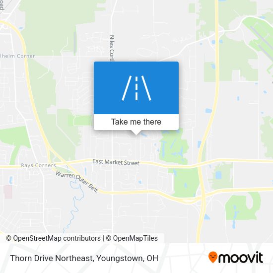 Thorn Drive Northeast map