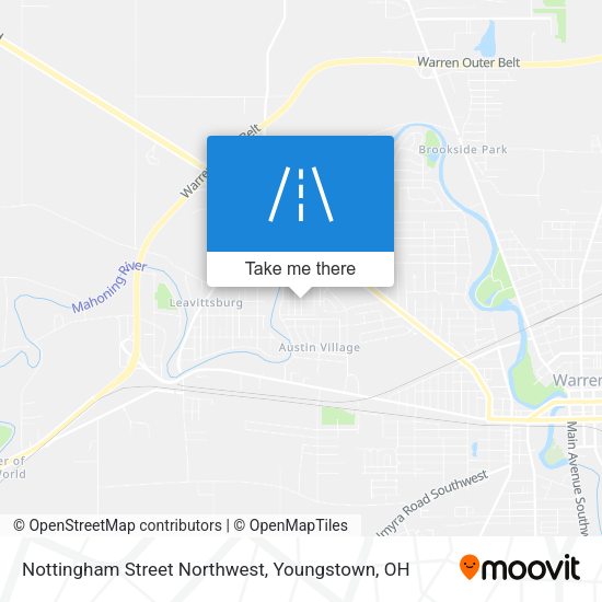 Nottingham Street Northwest map
