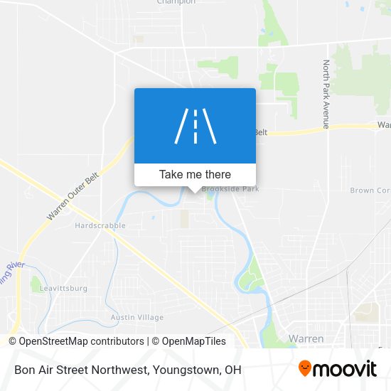 Bon Air Street Northwest map