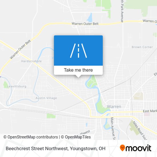 Beechcrest Street Northwest map