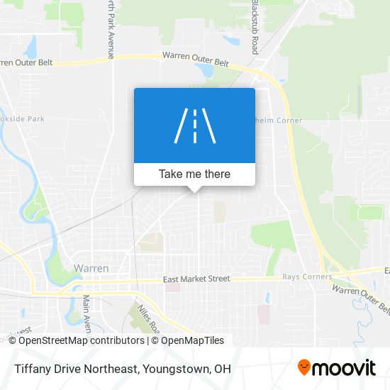 Tiffany Drive Northeast map