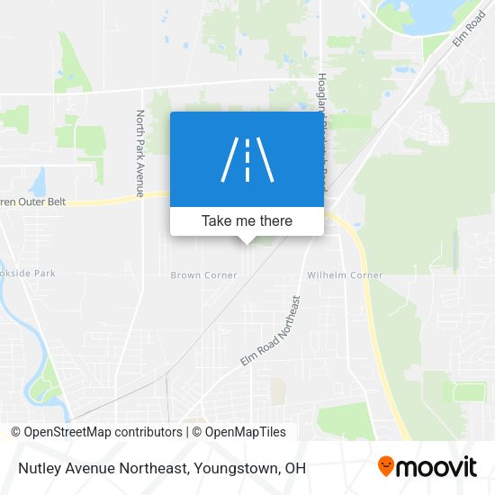 Nutley Avenue Northeast map