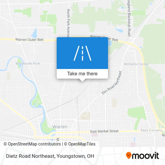 Dietz Road Northeast map