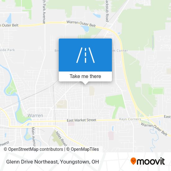 Glenn Drive Northeast map