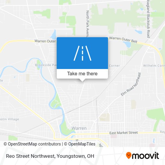 Reo Street Northwest map