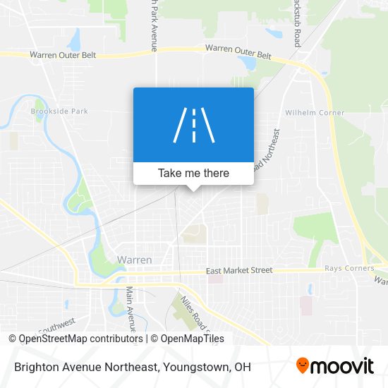 Brighton Avenue Northeast map