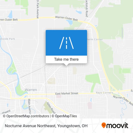 Mapa de Nocturne Avenue Northeast