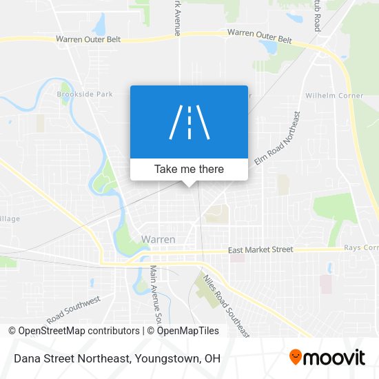 Dana Street Northeast map