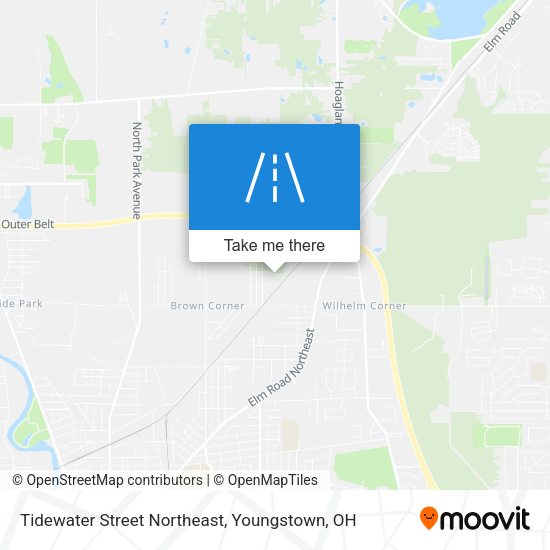 Mapa de Tidewater Street Northeast