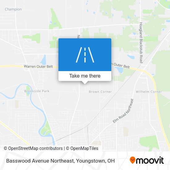 Basswood Avenue Northeast map