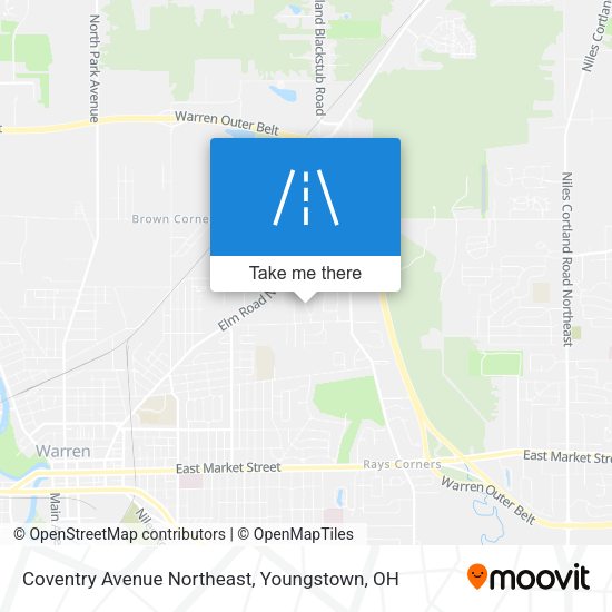 Mapa de Coventry Avenue Northeast