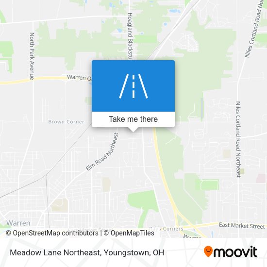 Mapa de Meadow Lane Northeast