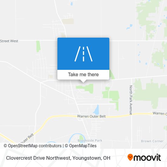 Mapa de Clovercrest Drive Northwest