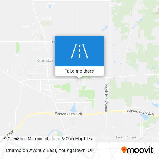 Champion Avenue East map