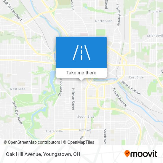 Oak Hill Avenue map