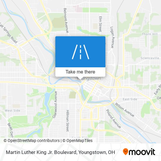 Mapa de Martin Luther King Jr. Boulevard