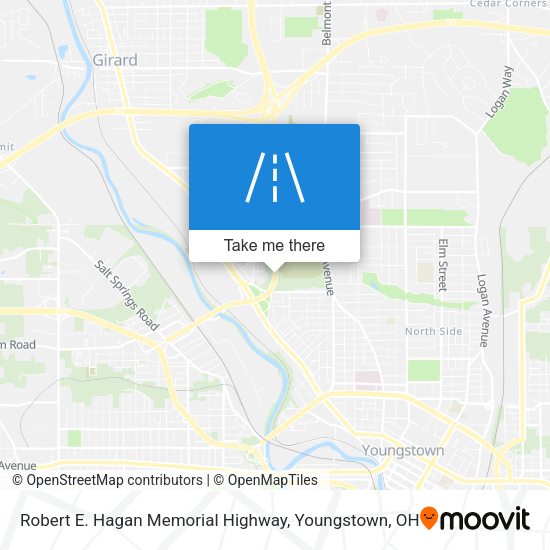 Robert E. Hagan Memorial Highway map