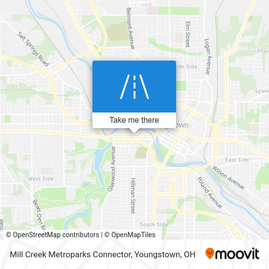 Mapa de Mill Creek Metroparks Connector
