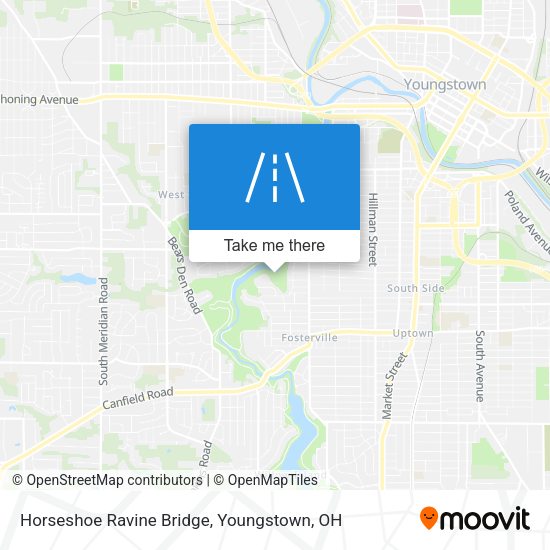 Horseshoe Ravine Bridge map