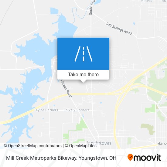Mill Creek Metroparks Bikeway map