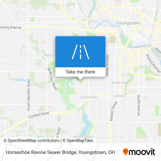 Mapa de Horseshoe Ravine Sewer Bridge