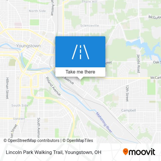 Mapa de Lincoln Park Walking Trail
