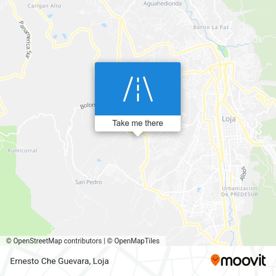 Mapa de Ernesto Che Guevara