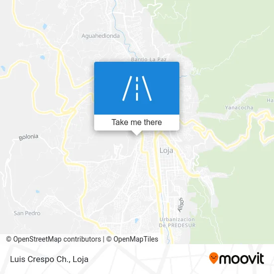 Luis Crespo Ch. map