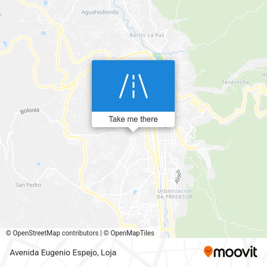 Mapa de Avenida Eugenio Espejo
