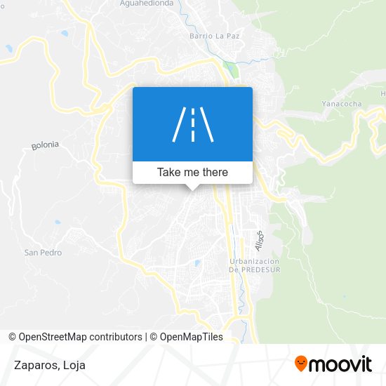 Mapa de Zaparos