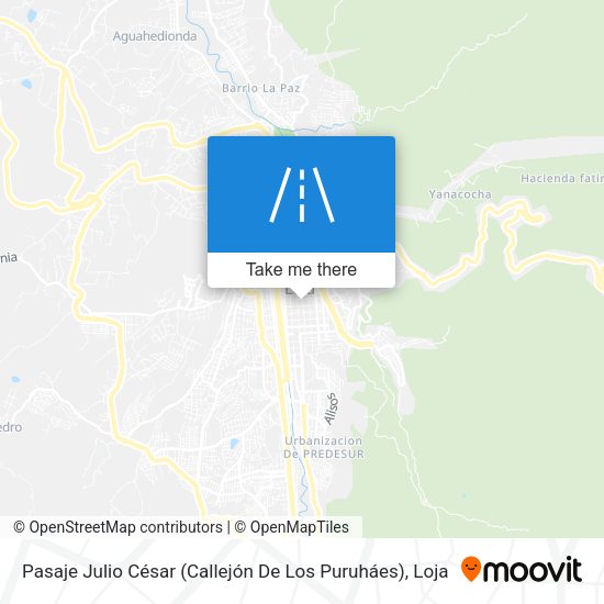 Mapa de Pasaje Julio César (Callejón De Los Puruháes)