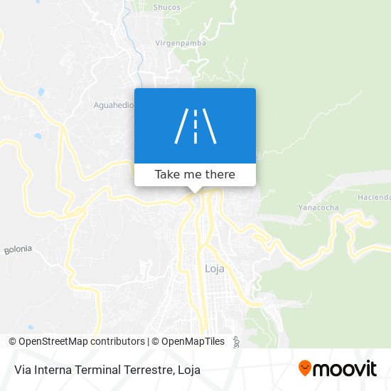 Mapa de Via Interna Terminal Terrestre