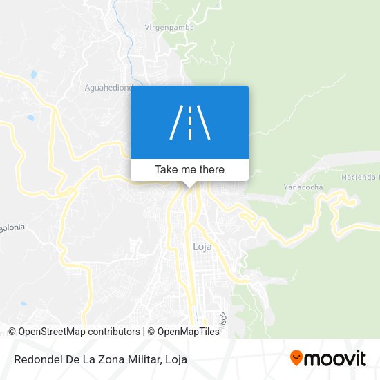 Redondel De La Zona Militar map