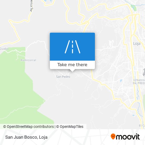 San Juan Bosco map