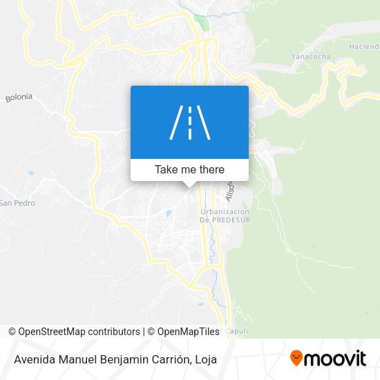 Mapa de Avenida Manuel Benjamin Carrión
