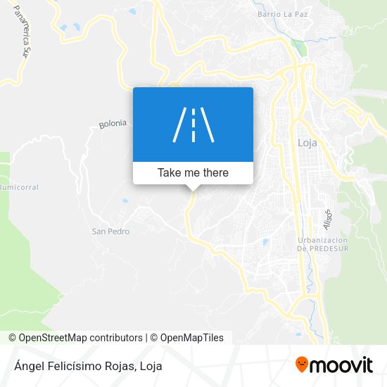 Mapa de Ángel Felicísimo Rojas