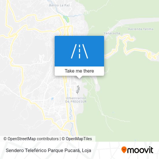 Sendero Teleférico Parque Pucará map